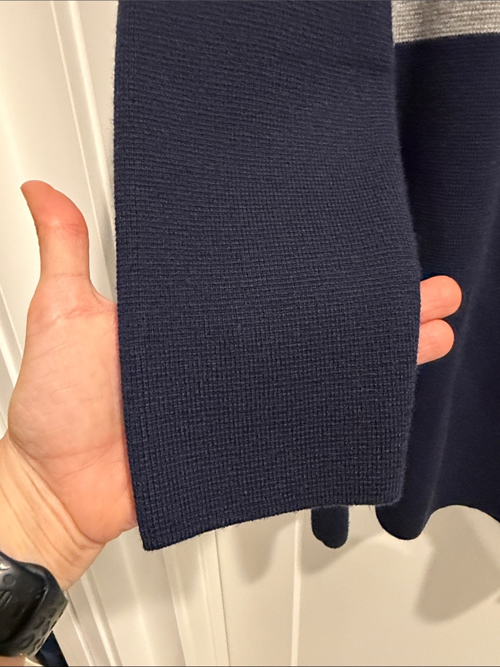Talbots Open-Front Colorblock Cardigan - Picture 3 of 4